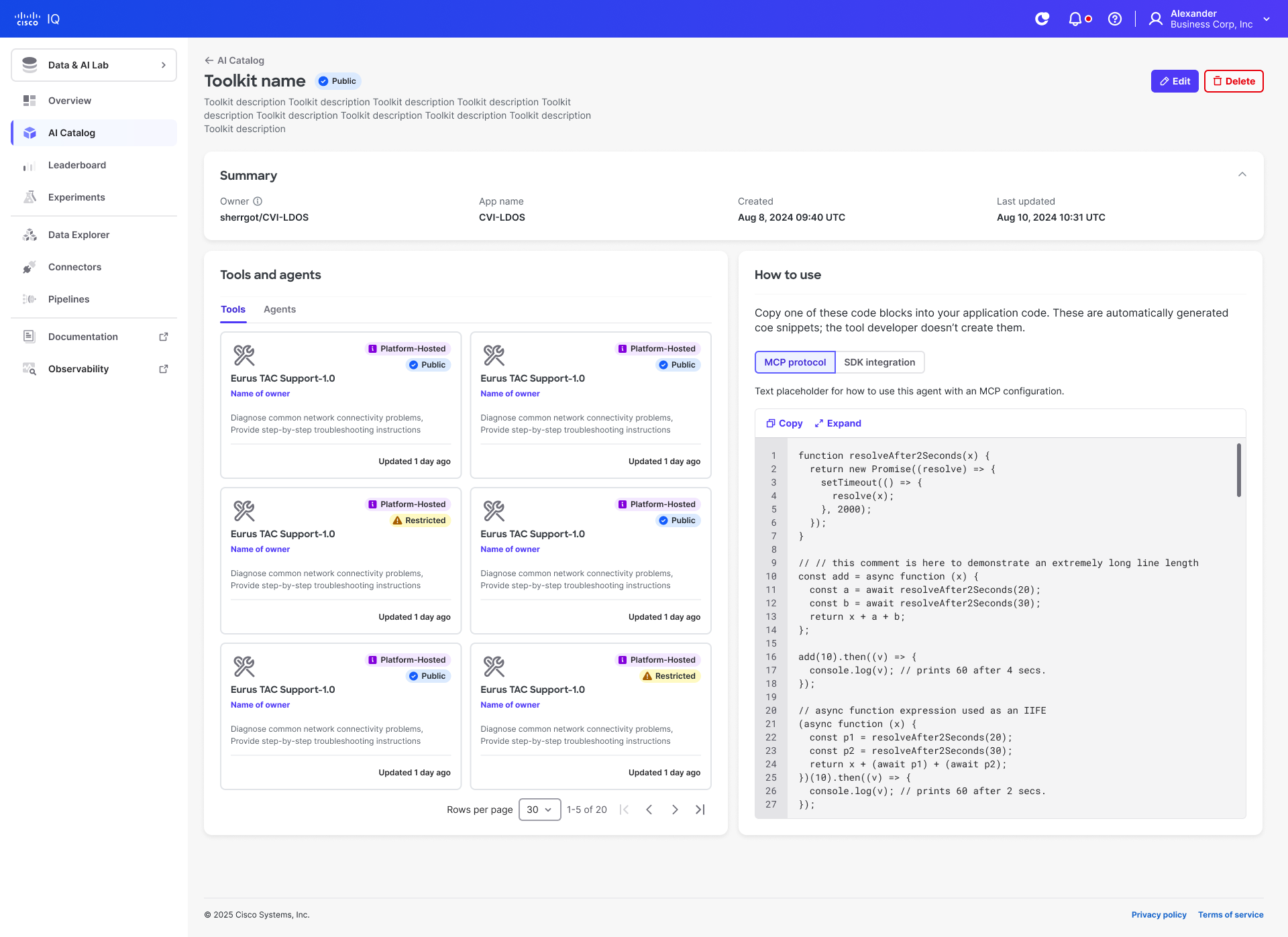 Managing MCP Toolkits